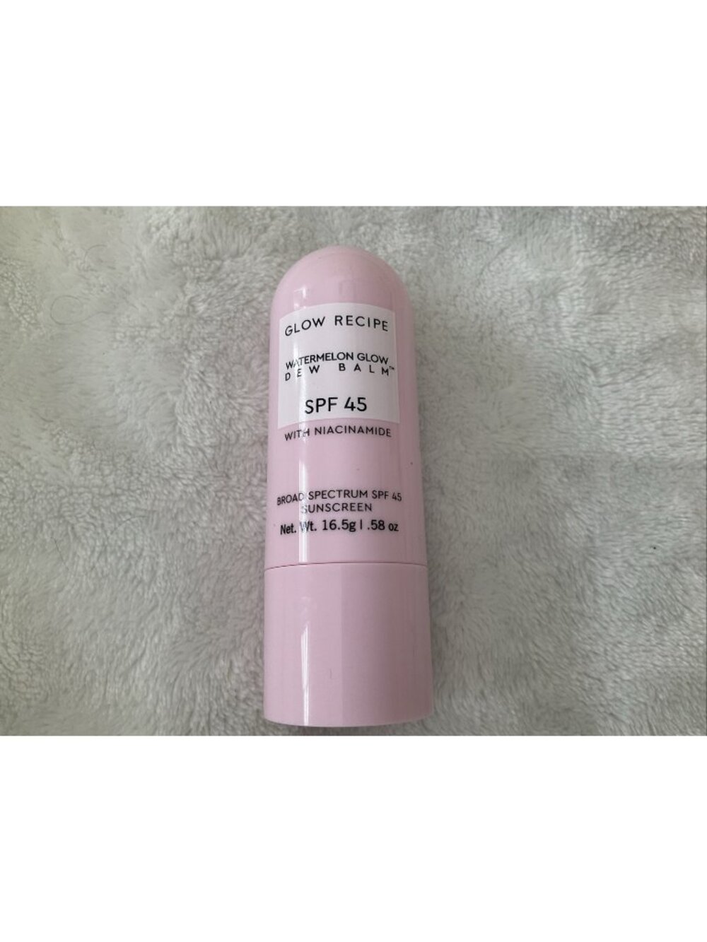 Glow Recipe Watermelon Glow Dew Balm SPF 45 .58 oz 16.5 g Stick Full Sz 8/26 New